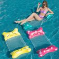 Foldable Floating Water Hammock Float Lounger Inflatable Pool Mat Floating Bed Chair Swimming Air Mattress Pool Accessories. 