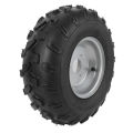 17X7.00-8 ATV Rim Tire Enhanced Grip 8 Inch ATV Wheel Rim Tire Assembly for Mini Bike. 