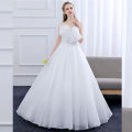 Main Wedding Dress 2024 New Korean Style Bridal off-Shoulder Pregnant Women Slim Fit Slimming Mori Lace V Lead the Land. 
