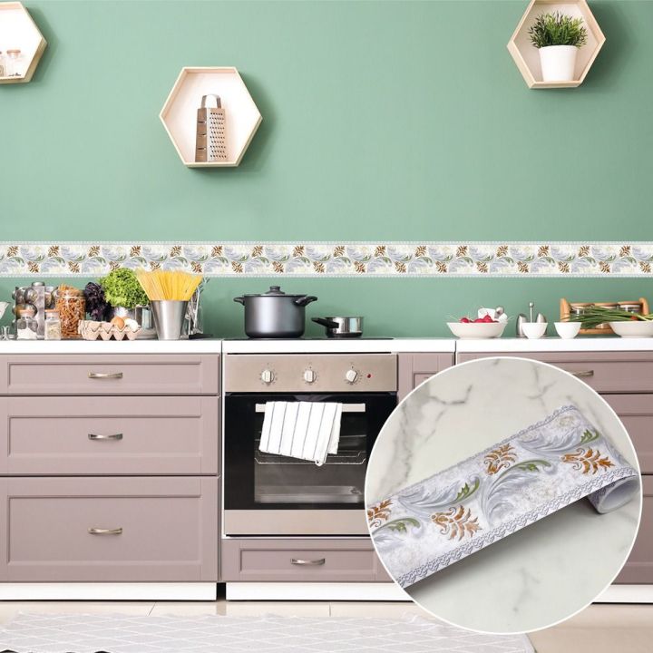 Art%20Mural%20Self%20Adhesive%20Waist%20Line%20Waterproof%20Skirting%20Line%20Baseboard%20Wallpaper%20Kitchen%20-%20Image%207