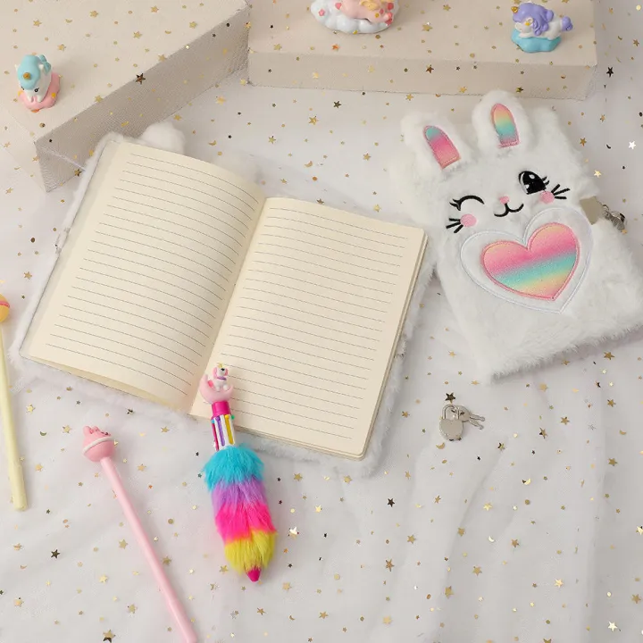 Cute%20Cartoon%20Diary%20Book%20A5%20Notebook%20With%20Lock%20Children's%20Diary%20With%20Lock%20New%20Kids'%20Notebook%20Cute%20Plush%20Diary%20Book%20-%20Image%206