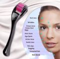 Face Derma roller Skin Derma Roller 0.5mm For Face Acne Scars, Skin Ageing & Hair Regrowth, Titanium Micro Needles Beard Growth & Hair Regrowth Microneedling Kit for Anti Hair Loss Treatment Thinning Hair, Skin Rejuvenation,Black. 