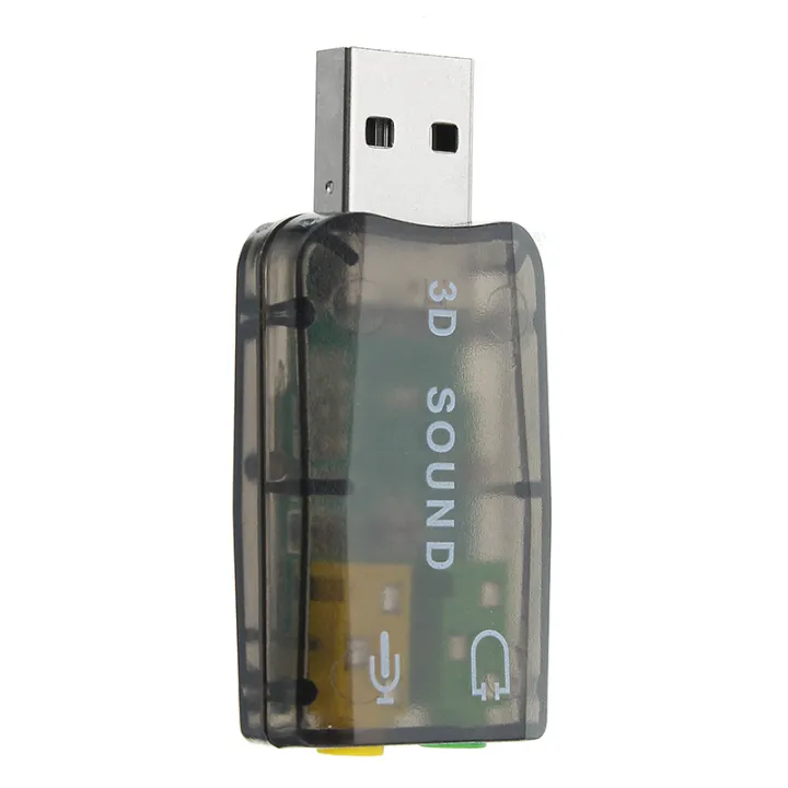 USB Sound Card USB Audio 5.1 External USB Sound Card Audio Adapter Mic ...