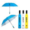 Umbrella Bottle Folding Sun Umbrella Rainy Sunny UV Protection Sunshade Umbrella Travel Waterproof Umbrellas Parasol Strong Wind Resistance Sunshade Silver Tape Outdoor Sun Rain Reverse Folding Umbrella for Outdoor Random Colors. 