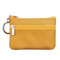 【BestGO】Korean Fashion New Women's Mini Coin Purse Leather Zipper Pouch with Key Ring Small Wallet. 