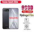 4 in 1 Tecno Spark Slim 4G Shockproof Phone Case With Magnetic Wireless Charging Sticker For Tecno POVA Slim 5G Anti Spy Full Coverage Tempered Glass + Lens Film. 
