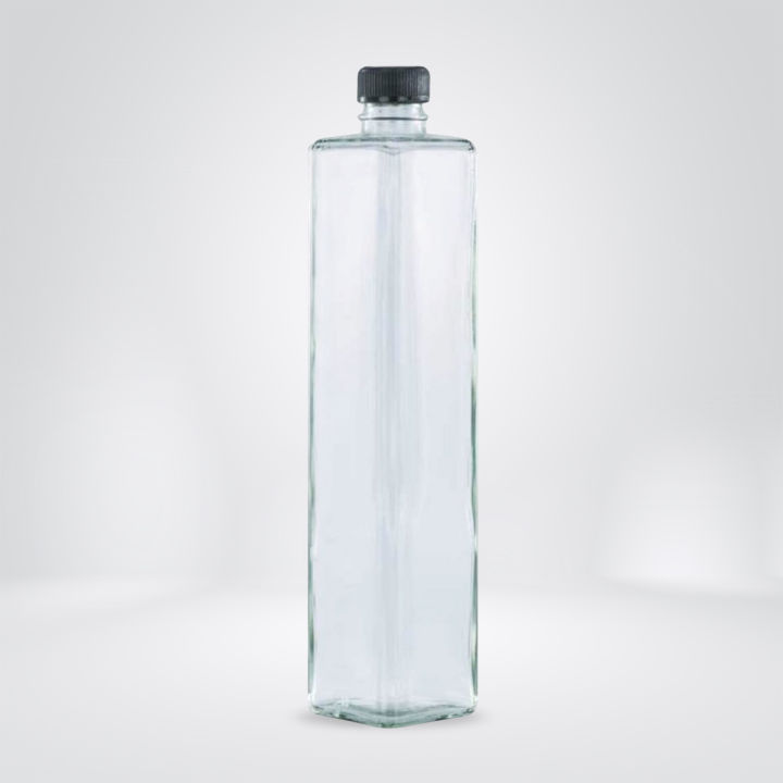 Glass%20Water%20bottle%20750ml%20square%20shape%20Glass%20with%20Black%20Plastic%20Cap%20-%20Hydration%20Drink%20Bottle%20Water%20Container%20Set%201Pc/3Pc/6Pc%20-%20Image%202