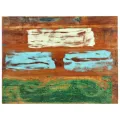 Rectangular Table Top 70x90 cm 25-27 mm Solid Reclaimed Wood. 