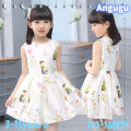 Angugu Childrens Fashion High Quality Korean Dress Kids Girl Casual Clothes 3 4 5 6 7 8 9 10 11 12 To 13 Year Old Birthday Tutu Princess 2022 New Style Pink Dresses for Teens Girls. 