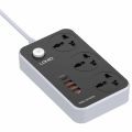LDNIO SC3412 38W PD20W Power Strip 3 Socket Outlets and 3 QC 3.0 USB. 