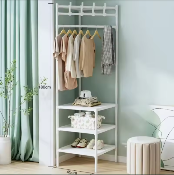 Standing%20Shelf,%20Floor-standing%20Corner%20Coat%20Rack%20Bedroom%20Clothes%20Hanger%20Easy%20Assembled%20Portable%20Clothing%20Rack%20Easy%20Assembled%20Shelf%20-%20Image%204