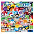20/40pcs Programming Stickers Languages Internet Icon Logo Stickers for Laptop Scrapbook Journal Kids Girls Boys Stickers. 