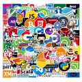 20/40pcs Programming Stickers Languages Internet Icon Logo Stickers for Laptop Scrapbook Journal Kids Girls Boys Stickers. 