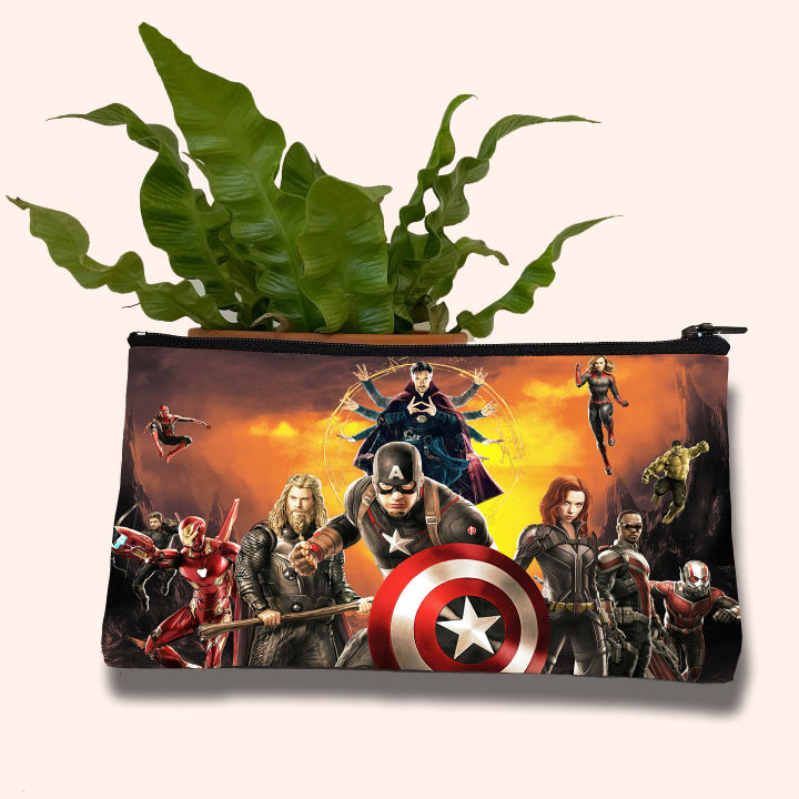 MARVEL Avengers Pencil Case Printed Purse Wallet Store Pouch Pen Pencil Box