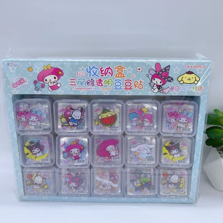 %E3%80%90Exclusive%20Offer%E3%80%9130pcs%20Sanrio%20Cinnamoroll%20My%20Melody%20Kuromi%20Transparent%20Peas%20Stickers%20Storage%20Box%20Children%20Diy%20Decorative%20Materials%20Stickers%20-%20Image%207