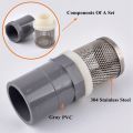 20~50mm 304 Stainless Filter + PVC/UPVC Set Aquarium Water Pump Inlet Filter Garden. 