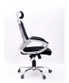Black Mesh High Back Executive Office Chair with Neck Support. 