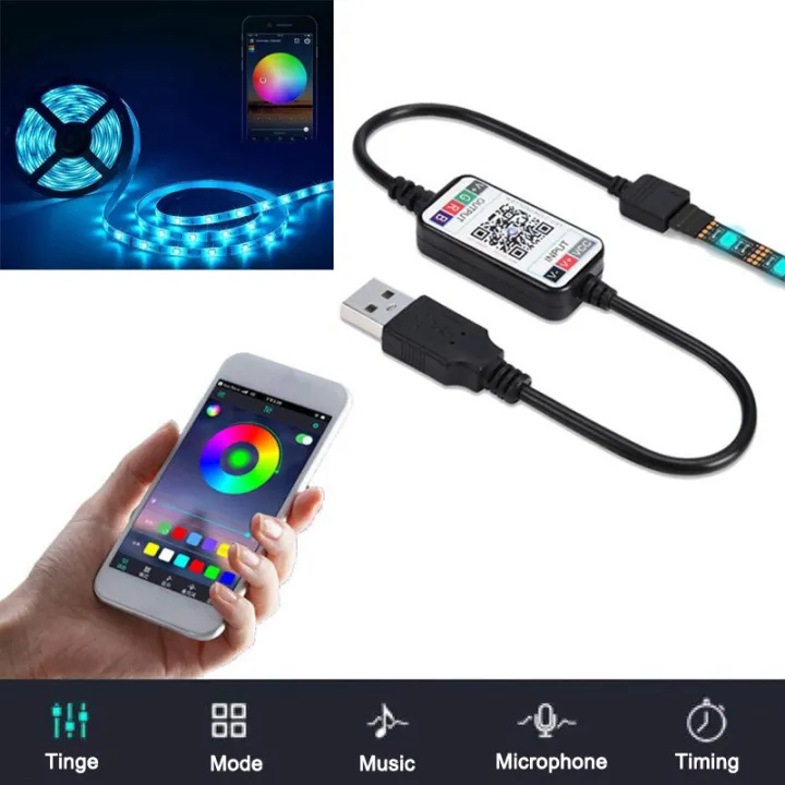 Mini%20Wireless%205-24V%20Smart%20Phone%20Control%20RGB%20LED%20Strip%20Light%20Controller%20USB%20Cable%20Bluetooth%204.0%20-%20Image%207