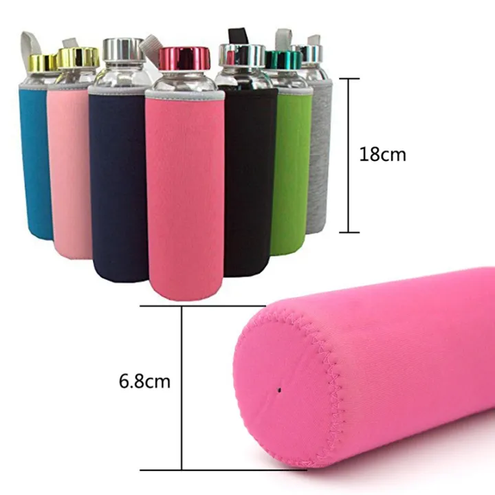 7%20Pack%20Glass%20Water%20Bottle%20Sleeve%2012%20Oz%20-%2019%20Oz%20Neoprene%20Insulated%20Collapsible%20Drink%20Bottle%20Covers%20Carrier,%20Multi-Color%20-%20Image%204