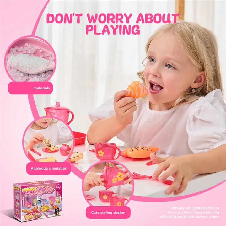 33pcs%20Play%20House%20Kitchen%20Toy%20Set%20Children%20Tea%20Party%20Play%20Set%20for%20Kids,%20Role%20Playing%20Toy%20with%20Dessert%20and%20Tableware%20Pink%20-%20Image%203
