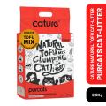 Cature Natural Tofu Clumping Cat-Litter 2.8Kg. 