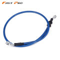 Motorcycle 500mm-2000mm Braided Steel Hydraulic Reinforced Brake Clutch Radiator Cooler Hose Line 28 Degree Banjo. 