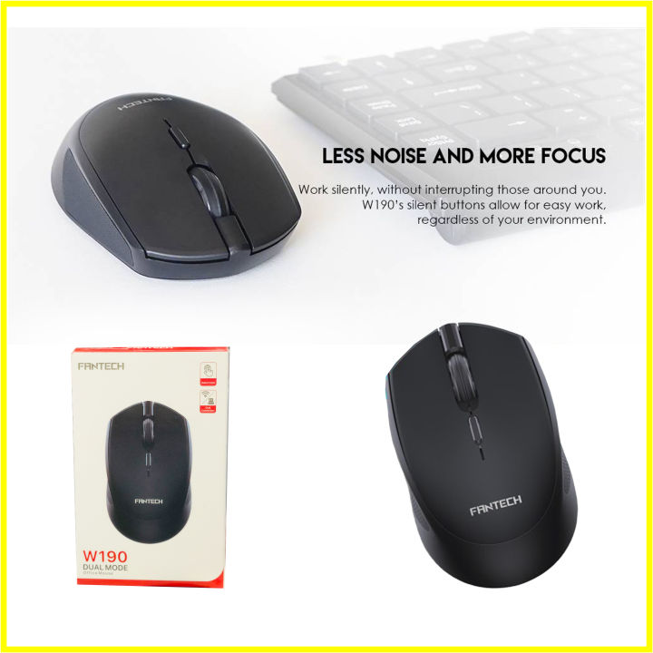 FANTECH%20W190%202.4Ghz%20USB%20+%20Bluetooth%20Dual%20Mode%20Wireless%20Mouse%20Mute%20Lightweight%20Ergonomic%20Mice%20For%20PC%20Laptop%20Office%20-%20Image%205