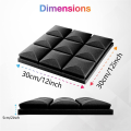 12 PCS Soundproof Foam Wall Panels Studio Sound Proof Foam Panels Soundproofing Wall KTV Room Black. 