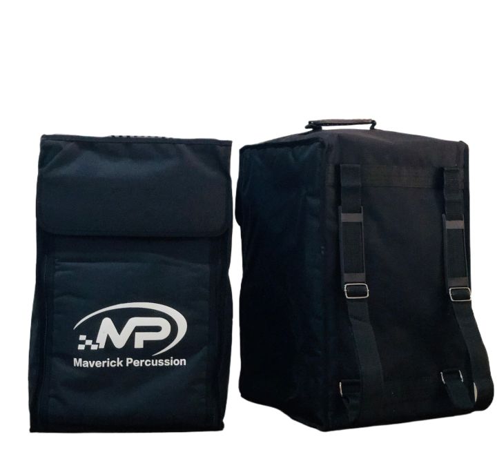 MP%20%20Adjustable%20Cajon%20box%20with%20padded%20Bag%20Maverick%20Percussion%20Adjustable%20Snare%20Wire%20Cajon%20Box%20Drum%20with%20Padded%20Gig%20Bag%20and%20padded%20foam%20seat%20-%20Natural%20Faceplate,%2019"x12"x11"%20MP%20Cajon%20-%20Image%204