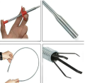 Sink Drains Grabber Tool Flexible Long Reach Claw Pick Up Narrow Bend Curve Floor Drain Sewer Spring Grip Cleaner Kitchen 60cm ,Flexible Sink Grabber Pickup Tool With 4 Claws Retractable Clean Claw for Litter Pick, Drains, Home Sink, Toilet Kitchen Bathr. 