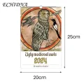 Decorative Calendar 2024 Owl Wall Calendar Beautiful Monthly Organizer for Home Office Thick Paper Exquisite Design Favorite Anniversary Reminder. 