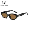 LouisWill Women Sunglasses Retro Cat’s Eye Sunglasses Narrow Frame Fashion Summer Sunglasses UV400 Protection Polarized Sunglasses Eyes Protection Eyewear Sun Glasses. 