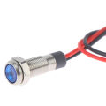 P67 waterproof 6mm led metal warning indicator light 3v 5v 6v 12v 24v 220v. 