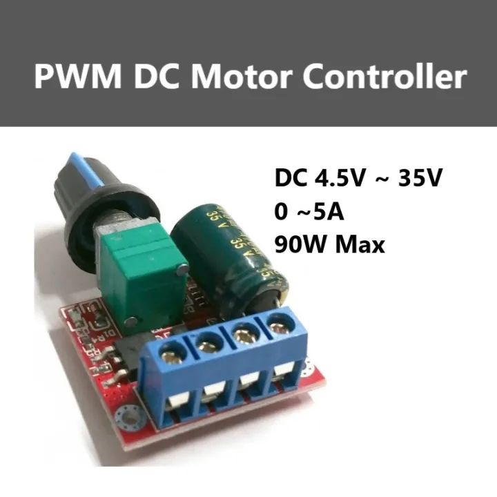 PWM DC Motor Controller 4.5-35V 0-5A