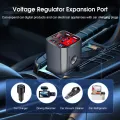 Geepact Car Inverter 200W Peak Power Multifunctional Automotive 12V/24V to DC 110V/220V Inverters 3 USB 1 QC3.0 Fast Charging Ports Adapter Inverter Digital Display Cigarette Lighter Car Truck Universal. 