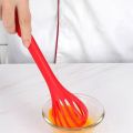 Multi-function Whisk and Stirring Rod Three-in-one Egg Plastic Kitchen Whisk Versatile Dual-Use Manual Egg Whisk Food Tong Clamp Is Suitable for Household Kitchen. 