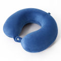 Memory Foam Neck Pillow U-Shape | Washable Travel Pillow for Airplane Car Office | Soft Nonwoven Cover | 5 Colors | 33x26x9.5cm. 