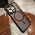 HOCE Frosted Magnetic Phone Cases For iPhone 11 12 13 14 15 Pro Max 14 15 Plus Magsafe Case Skin Feel Matte Black Cover. 
