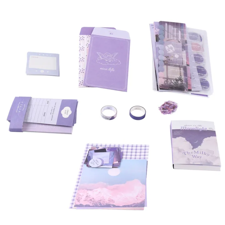 Aesthetic Scrapbook Kit(348Pcs), Junk Journal Kit with, Stationery(B ...