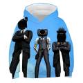 Anime skibidi toilet hoodie children Harajuku sweatshirt girls boys speakerman TV man streetwear kids 3D printed pullover jacket. 