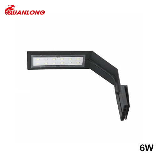 Quanlong QL-X5 6W Aquarium Fish Tank Light LED Aquarium Light Clip-on Lamp Aquatic Plant Lighting for 20-40cm Fish Tank