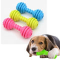 Rubber Bone Shaped Dog Toy Molar Bite Resistant Chew Toy for Small Pet Puppy Outdoor Training Pet Supplies Toys. 