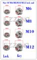 【M12 Size】 Theft Nuts Screws Security M6 M8 M12 Stainless Steel Car Accessories LED Light Bar Work Light. 