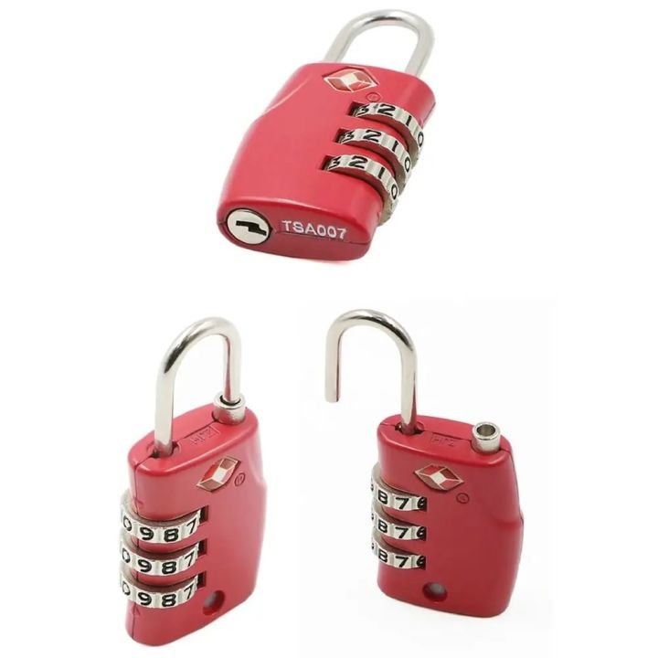 TSA%203%20Digit%20Password%20Lock%20Security%20Lock%20Suitcase%20Luggage%20Coded%20Lock%20Cupboard%20Cabinet%20Locker%20Padlock%20Travel%20Bag%20Lock%20Anti-theft%20-%20Image%202