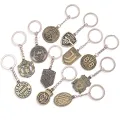 Football Club Team Logo Metal Keychain Keyholder Car Keyring Football Fans ZHANGNA. 