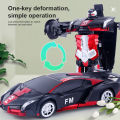 2 in 1 RC Car Driving Sports Cars drive Transformation Robots Models Remote Control Car Good effect and easy to use. 