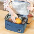 Portable Lunch Bag Food Thermal Box Durable Waterproof Office Cooler Lunchbox With Shoulder Strap Organizer Insulated Case. 
