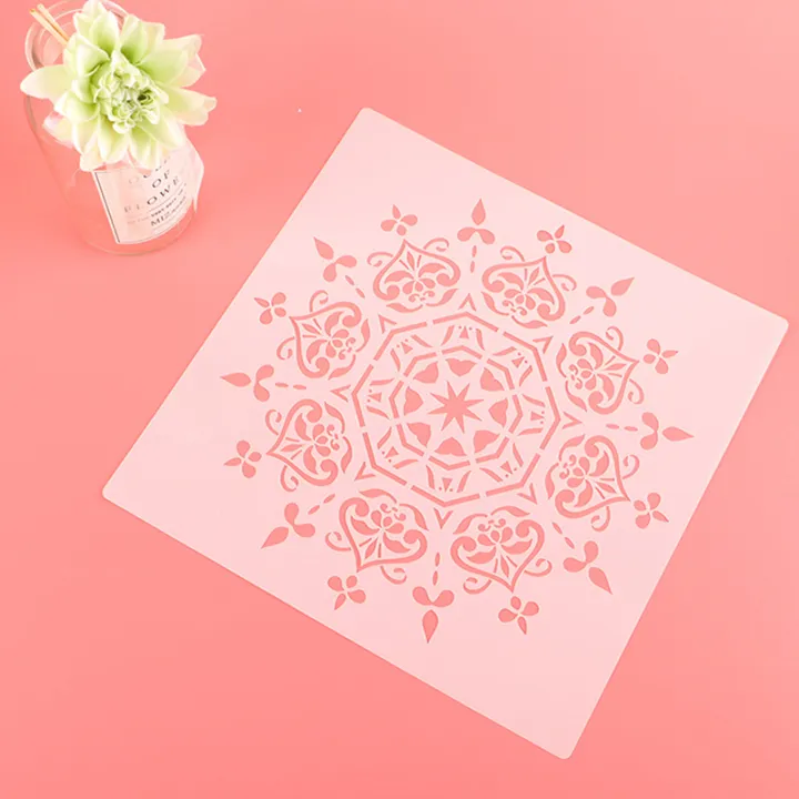 30cm%20Diy%20Craft%20Mandala%20Mold%20For%20Painting%20Stencils%20Stamped%20Paper%20Card%20Template%20Layor%20-%20Image%206