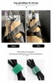 Cable Organizer Nylon Wire Strap USB Cord Cable Tie Wire Winder Clip Cable Holder Reusable Fastening Tape for Mobile Phone PC Mouse Cords Management. 