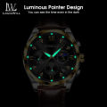 LouisWill Watches Fashion Men Watches Business Casual Wristwatches Leather Watch Quartz Watch Chronograph Watches Luminous Pointers Watch True Three-eye Watch 3ATM Waterproof Watch With Calendar. 